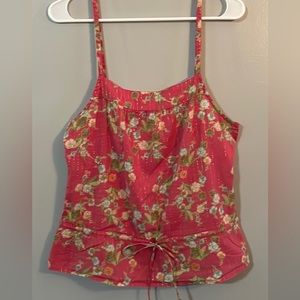 Arizona Jeans Floral Print with gold detail tank